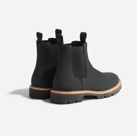 Nisolo Go-To Black Lug Leather Chelsea Boots - Picture 2 of 8